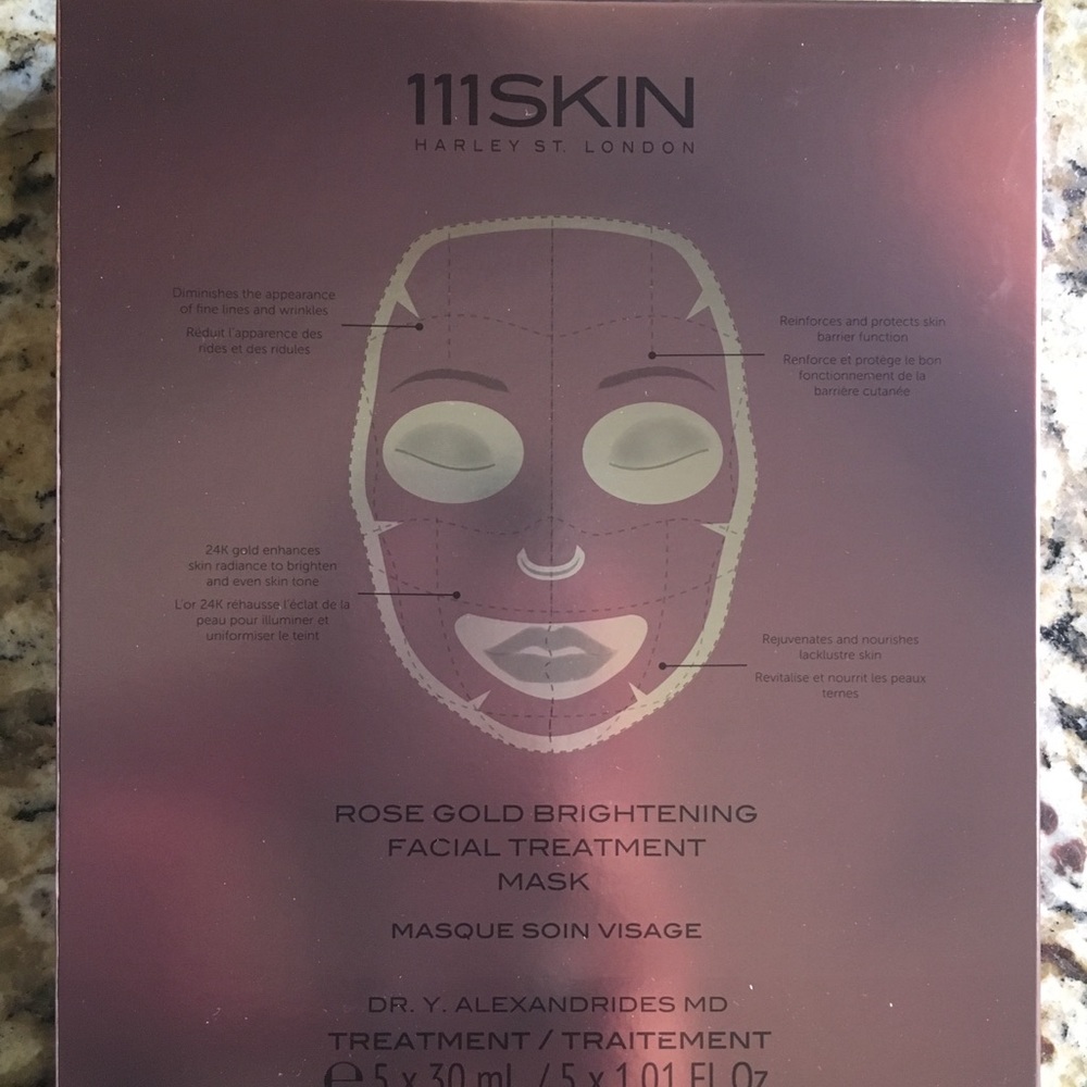 COPY - 111Skin Rose Gold Mask -box of 5, new, sea…